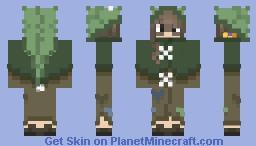 Hooded Moss Witch Minecraft Skin