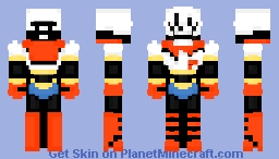 Papyrus - Undertale: Remake Minecraft Skin