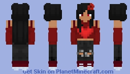 Walentine's Day Girl Minecraft Skin