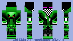 Green Endermen Minecraft Skin
