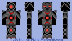 Red armored warrior (final) Minecraft Skin
