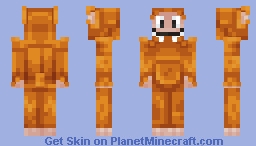 Orange Labubu Minecraft Skin