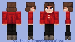 Boy with a red sweater Minecraft Skin