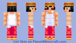 Gangster Monkey D. Luffy | One Piece Minecraft Skin