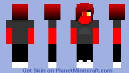 Red oh my god play back god Minecraft Skin
