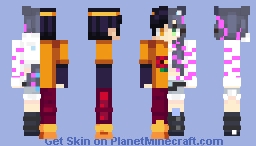 Incendius Half and Lunywoo Half Minecraft Skin
