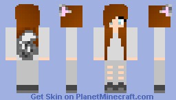~*Rose*~ Gray Wolf Girl! Minecraft Skin