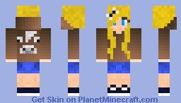 Cow Cute Girl Minecraft Skin