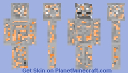 Human Skeleton Transformation. Minecraft Skin