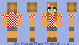 Cow Girl Minecraft Skin