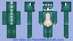 Cute dino girl Minecraft Skin