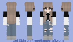 E-girl aesthetic Minecraft Skin