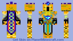 Blue King Minecraft Skin