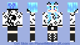 Snow Leopard Girl Minecraft Skin