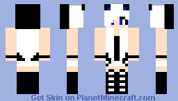 ~ Monstᵾrr ~ White Hair (Albino) Wolf Girl Minecraft Skin