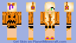 haloween girl's costume Minecraft Skin