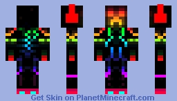 Glowing Creeper Minecraft Skin