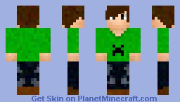 Creeper Teen Minecraft Skin