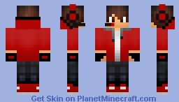 Red Hoodie Minecraft Skin