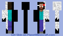 Terrifying Three-Faced Myth of Minecraft | Fictional Monster (Half Null, Half Herobrine, Half Entity 303) Minecraft Skin