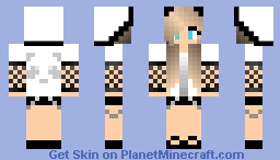 Blond Long Hair Blue Eyes Girl Minecraft Skin