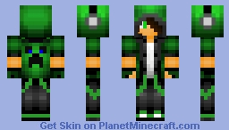 Hoodie ( Green ) Minecraft Skin