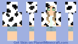 Cow Girl Minecraft Skin