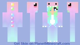 Pastel Dino Girl Minecraft Skin