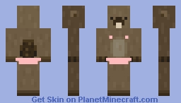 Beaver In A Speddo (Lazy one) Minecraft Skin