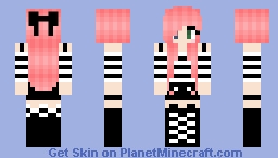 Pink haired girl Minecraft Skin