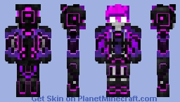 3d features pink skin Minecraft Skin