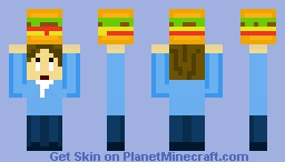 OMG dat Burger Minecraft Skin