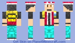 Pokemon trainer red Minecraft Skin