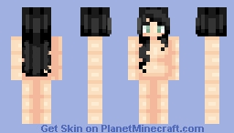 βΙαÇκ Ηαιℜ βαςε Minecraft Skin