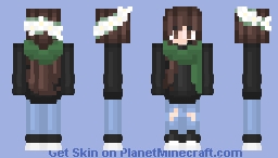 Cute Scarf Girl ; Emmoohee Req Minecraft Skin