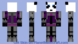 Panda In Purple Halo Armor (My Skin) Minecraft Skin