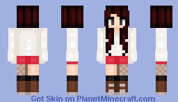 Strawberries and Whipped Cream Minecraft Skin