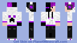 Purple Enderman Infection Minecraft Skin