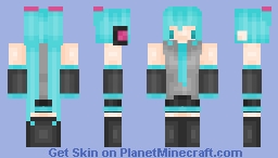 Hatsune Miku Minecraft Skin