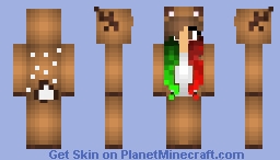 Christmas Reindeer Girl Minecraft Skin