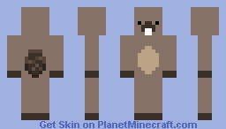 Hunchback Beaver Minecraft Skin