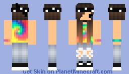 Chibi Hippie Girl Minecraft Skin