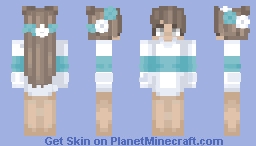 ~Flower Crown~ ^-^ Minecraft Skin