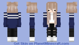 Navy Chibi Minecraft Skin