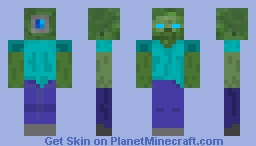 MCSM Chipped Zombie Hacked (Without 3D Sleeves and Shoes) Minecraft Skin