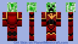 Creeper Space Marine (Blood Angels) Minecraft Skin