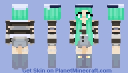 Minty Gothic Sailor - Whipped Cream - Skin Collection Entry - Minecraft Skin