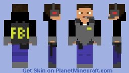 Modernized FBI Minecraft Skin