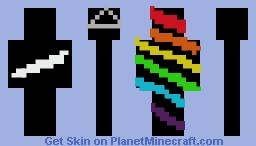 Dark side Neon Minecraft Skin