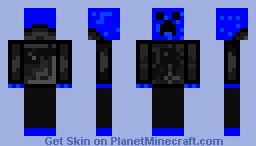 blue creeper Minecraft Skin